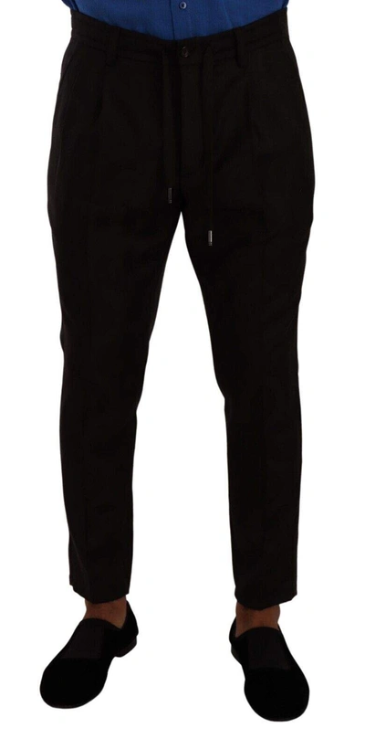 Dolce & Gabbana Bordeaux Wool  Skinny Trouser Trousers