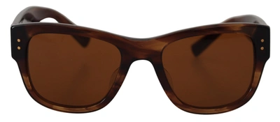 Dolce & Gabbana Brown Square Acetate Frame Uv Dg4338f Sunglasses