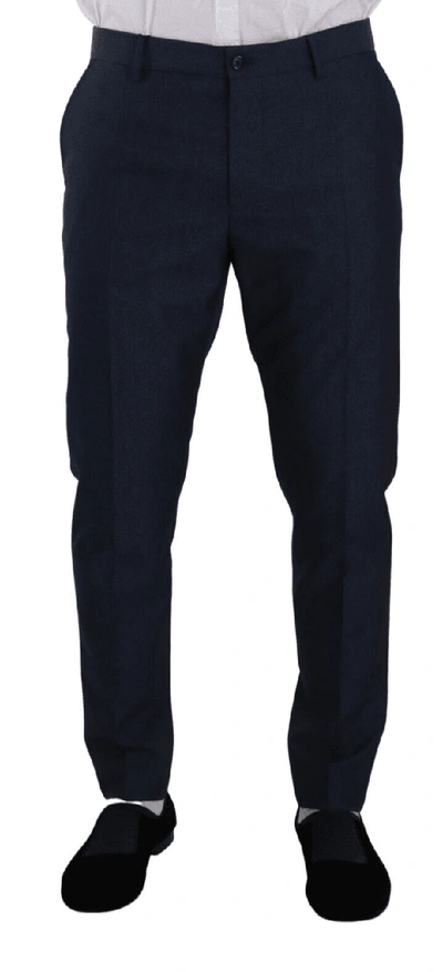 Dolce & Gabbana Dark Blue Formal Dress Trouser Dress Pants