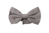 DOLCE & GABBANA grey 100% SILK ADJUSTABLE NECK PAPILLON TIE