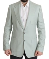 DOLCE & GABBANA GREEN CASHMERE JACKET BLAZER JACKET