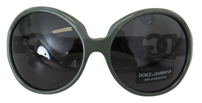 Dolce & Gabbana Green Plastic Frame Round Dg Logo Dg6030b Sunglasses