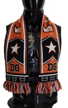 Dolce & Gabbana Multicolor Dg Logo Printed  Neck Wrap Shawl Scarf In Multicolor