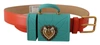 Dolce & Gabbana Orange Leather Devotion Heart Micro Bag Headphones Belt In Orange
