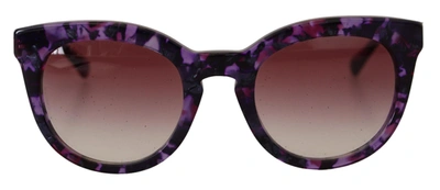 Dolce & Gabbana Purple Tortoise Oval Full Rim Dg424b Sunglasses