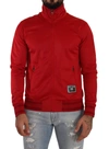 DOLCE & GABBANA RED FULL ZIP LONG SLEEVE D.N.A SPORT GYM SWEATER