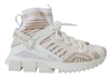 DOLCE & GABBANA WHITE BEIGE SORRENTO SNEAKERS SHOES