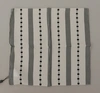 Dolce & Gabbana White Dotted Stripes Square Handkerchief Viscose Scarf In White
