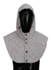 Dolce & Gabbana White Quilted Whole Head Wrap One Size Nylon Hat In White