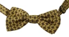 Dolce & Gabbana Yellow Pattern Silk Adjustable Neck Tie In Yellow