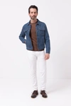 Don The Fuller Blue Cotton Jacket In Blue