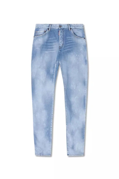 Dsquared² Light Blue Cotton Jeans & Trouser