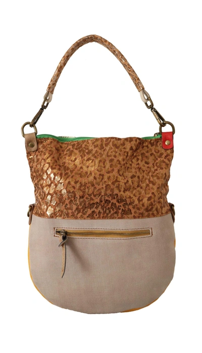 Ebarrito Multicolor Genuine Leather Shoulder Strap Tote Women Handbag