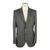 Emilio Romanelli Gray Wool Blazer In Gray