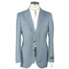 Emilio Romanelli Light Blue Virgin Wool Blazer In Light Blue