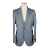 EMILIO ROMANELLI LIGHT BLUE WOOL BLAZER