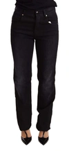 Ermanno Scervino Chic Black Low Waist Skinny Denim In Black