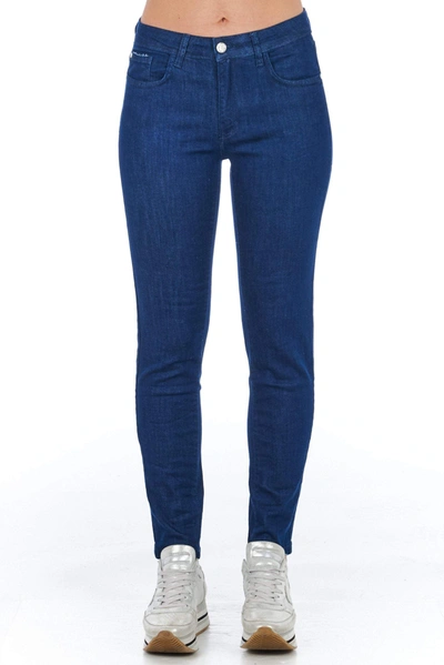 Frankie Morello Cotton Jeans & Women's Pant In Blue