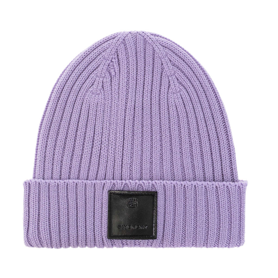 Givenchy Lilac Beanie Hat In Wool In Purple