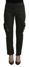 Ermanno Scervino Green Lace Up Leg Women Tapered Pants In Green