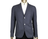 GUCCI 'S FORMAL MIDNIGHT BLUE / GREY WOOL JACKET 2 BUTTONS