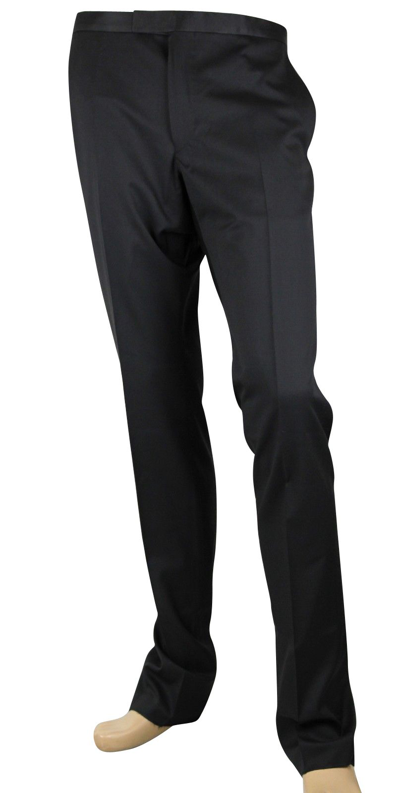 Gucci 's Skinny Black Wool Evening Dress Pant