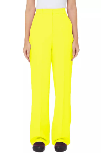 Hinnominate Polyester Jeans & Women's Pant In Yellow