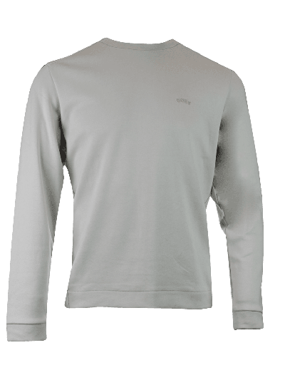 Hugo Boss Beige Cotton Round Neck Sweatshirt