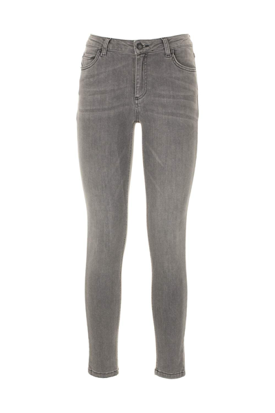 Imperfect Grey Cotton Jeans & Trouser