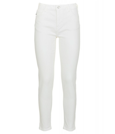 Imperfect Cotton Jeans & Women's Pant In White