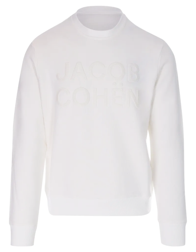 Jacob Cohen White Cotton Sweater