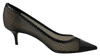 Jimmy Choo Amika 50 Patent Leather-trimmed Mesh Pumps In Black