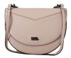 KARL LAGERFELD LIGHT PINK MAUVE LEATHER SHOULDER BAG