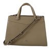 Karl Lagerfeld Sage Green Leather Tote Bag In Green