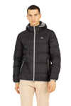La Martina Elegant Hooded Lightweight Jacket In Black