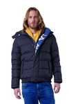 La Martina Blue Nylon Jacket In Blue