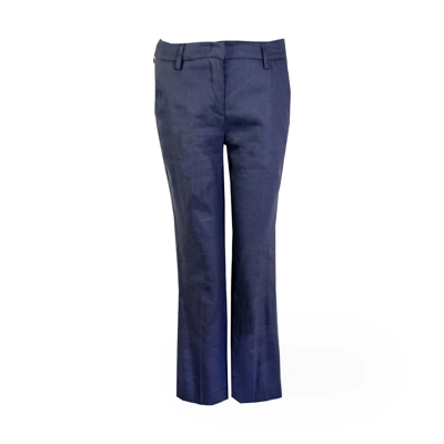 Lardini Blue Linen Blend  Chino Trousers