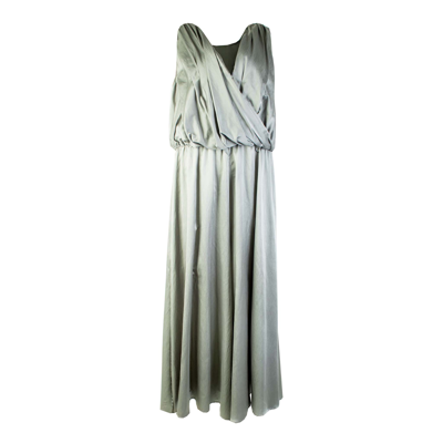 Lardini Grey Elegant Dungarees Silk Dress