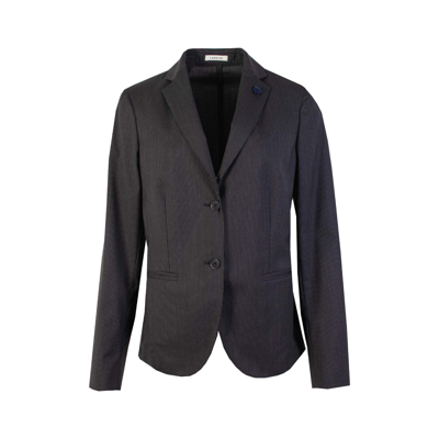 Lardini Grey Pinstripe Wool Jacket