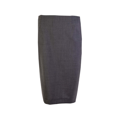 Lardini Grey Wool Pencil Skirt