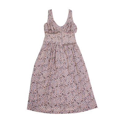 Lardini Pink Allover Printed Midi Dress