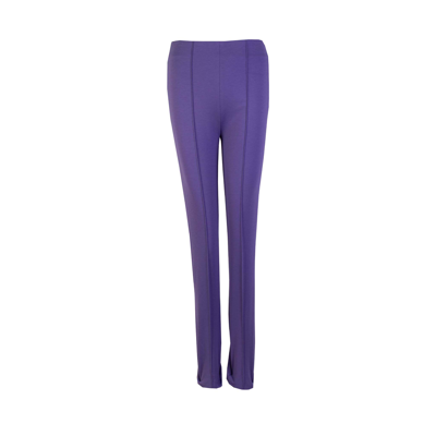 Lardini Viscose Purple Jodpurs Style Trousers