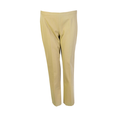 Lardini Yellow Cotton Chino Trousers