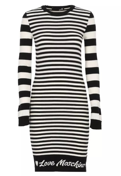 LOVE MOSCHINO BLACK POLYAMIDE DRESS