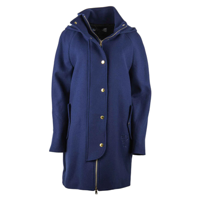 Love Moschino Blue Virgin Wool Jackets & Coat