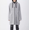 LOVE MOSCHINO GRAY WOOL JACKETS & COAT