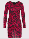 LOVE MOSCHINO RED VISCOSE DRESS