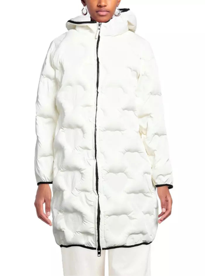 Love Moschino White Polyester Jackets & Coat