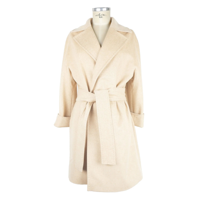 Made In Italy Elegant Wool Vergine Beige Women's Women's Coat