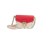 MCM PATRICIA MINI FIREFLY RED VISETOS LEATHER CROSSBODY BELT HANDBAG BAG PURSE